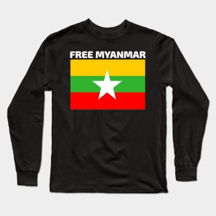 Free Myanmar Long Sleeve T-Shirt